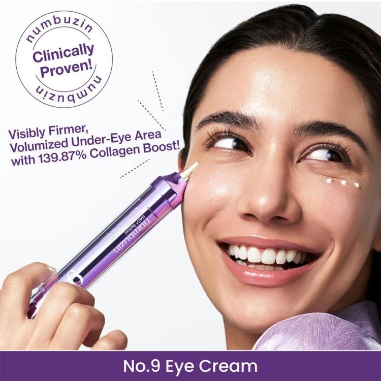 کرم دور چشم +NAD و رتینول شماره 9 نامبوزین ضد چروک و روشن کننده حجم 10میل