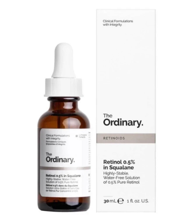 سرم رتینول 0.5% ضد پیری و ضد چروک اوردینری کاناداThe Ordinary Retinol 0.5% in Squalaneحجم30میل