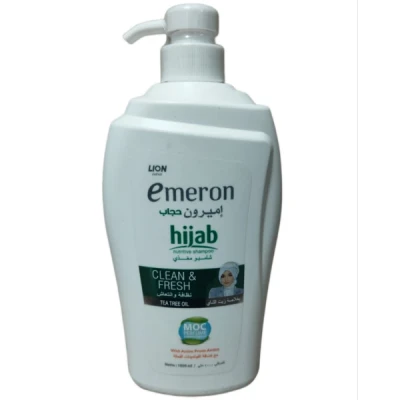 شامپو امیرون تمیز و تازه کردن مو حاوی روغن درخت چای emeron clean fresh حجم 1000 میل