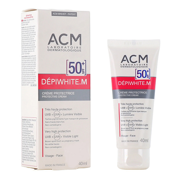 کرم ضد آفتاب بیرنگ ضد لک دپی وایت M ای سی امSpf50 حجم 40 میل