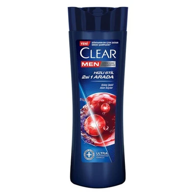 شامپو ضد شوره  و حالت دهنده کلیر مردانه حاوی کافئین CLEARحجم 330 میل
